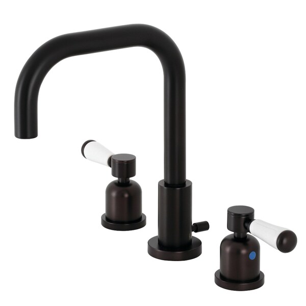 FSC8935DPL Paris Widespread Bathroom Faucet W/ Brass Pop-Up, Bronze